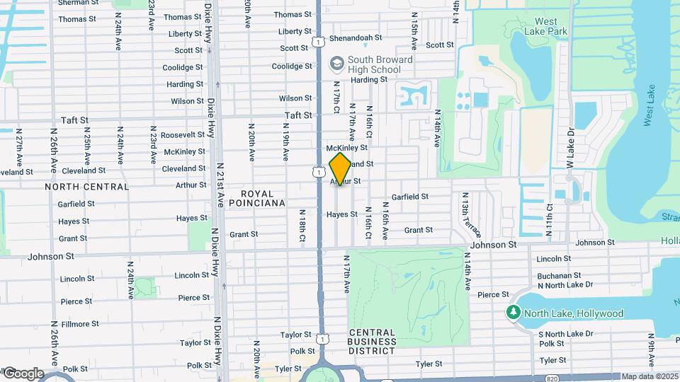1215 N 17th Ct Map and Location Details