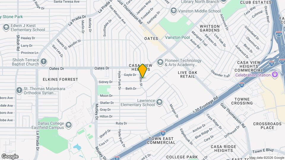 3345 Sidney Dr Mapa y Detalles de la Ubicación