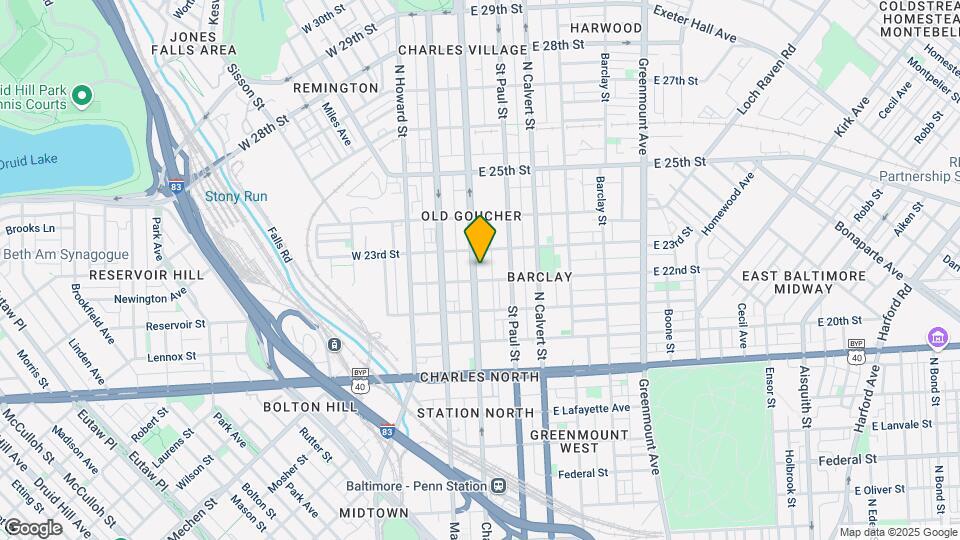 2211 N Charles St Map and Location Details