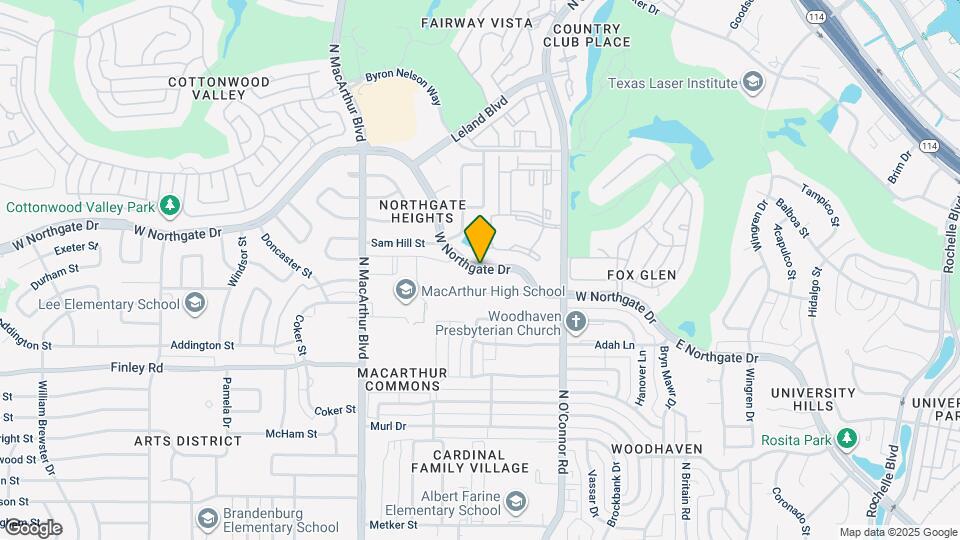 610 W Northgate Dr Map and Location Details