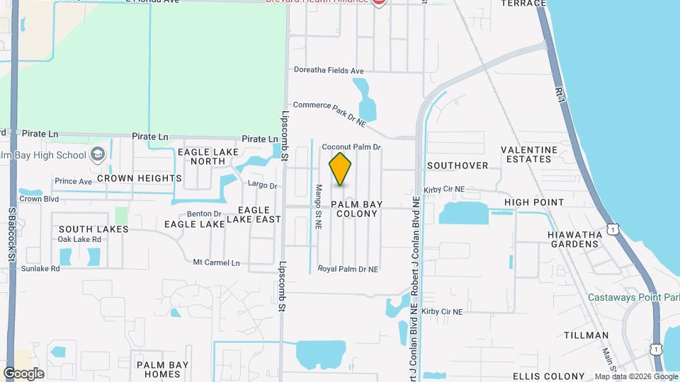 1894 Coco Plum St NE Map and Location Details