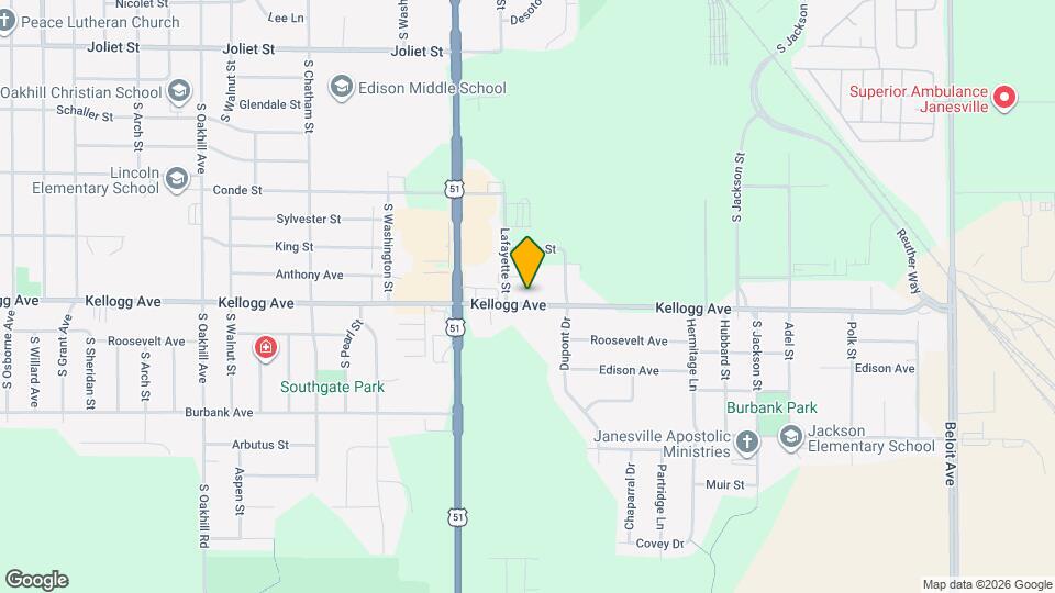 832 Kellogg Ave Map and Location Details