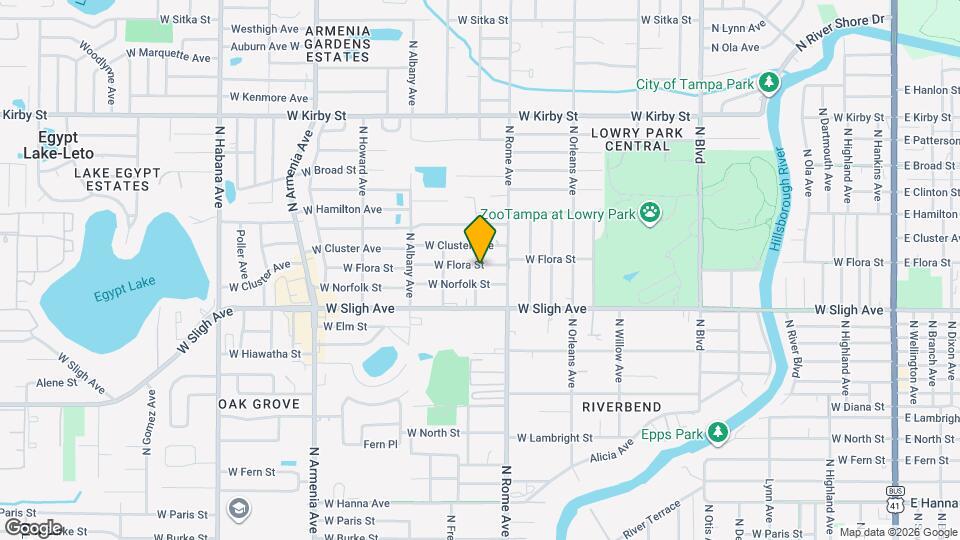 1716 W Flora St Map and Location Details