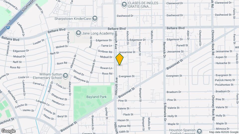 7303 Hillcroft St Map and Location Details