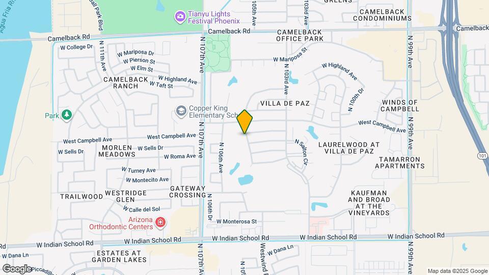 4454 N 105th Ave Map and Location Details