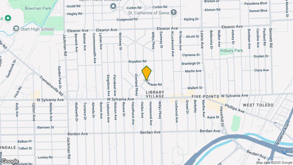 1335 Laclede Rd Map and Location Details