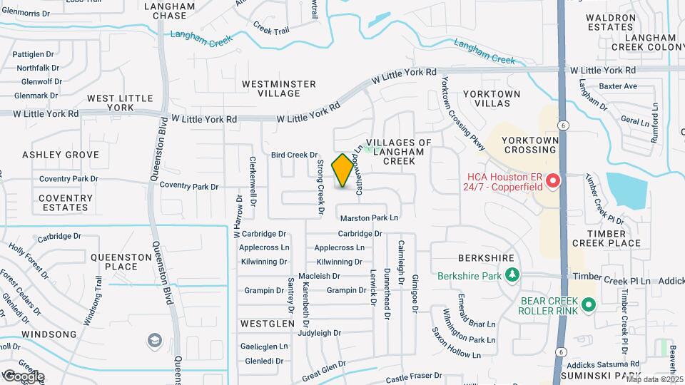 16839 Carrollton Creek Ln Map and Location Details