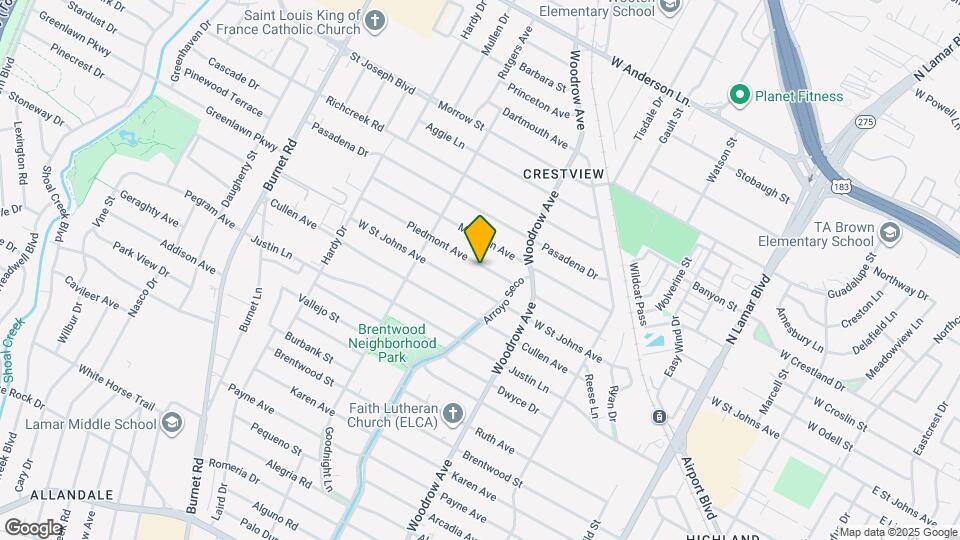 1517 Piedmont Ave Map and Location Details