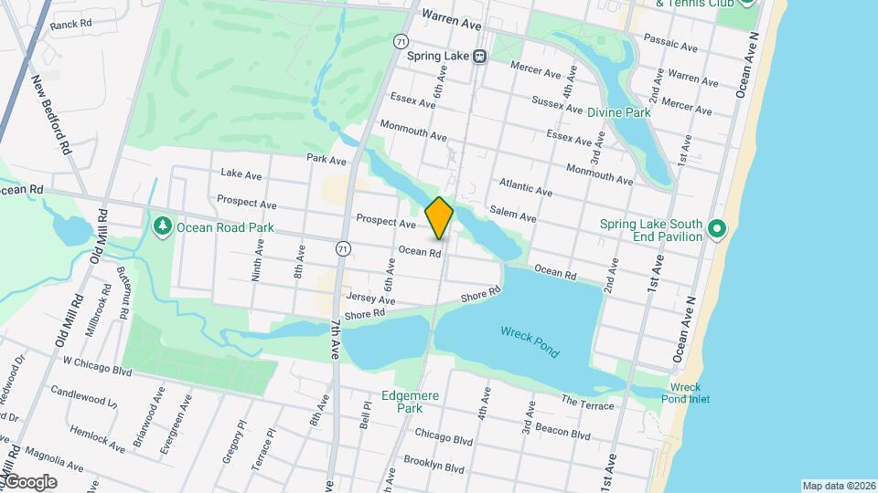 552 Ocean Rd Map and Location Details