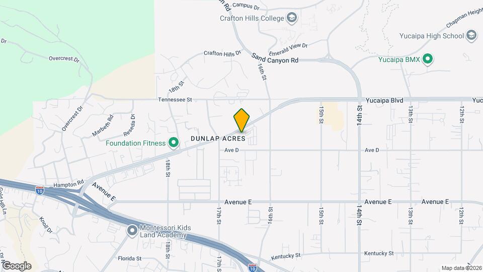 31981 Yucaipa Blvd Map and Location Details