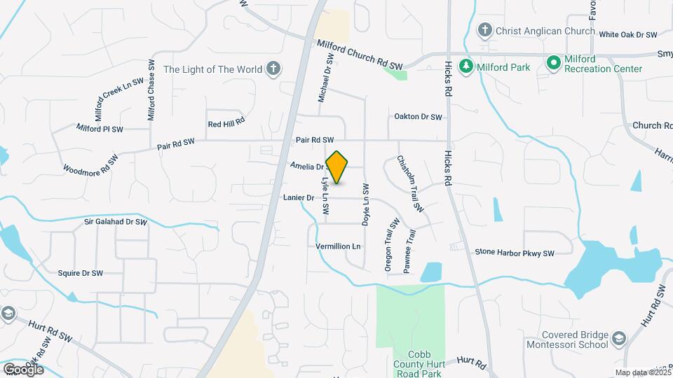 1128 Lanier Dr Map and Location Details