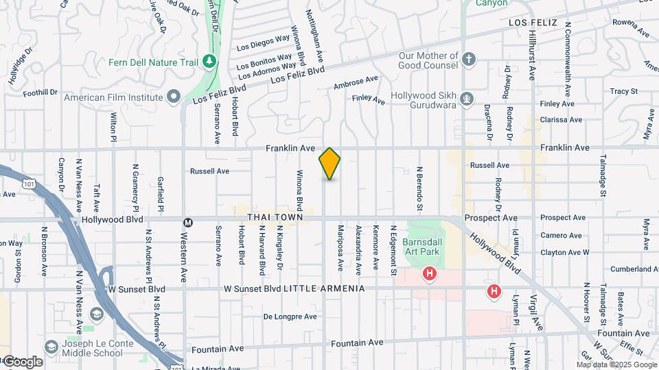 1762 N Normandie Ave Map and Location Details