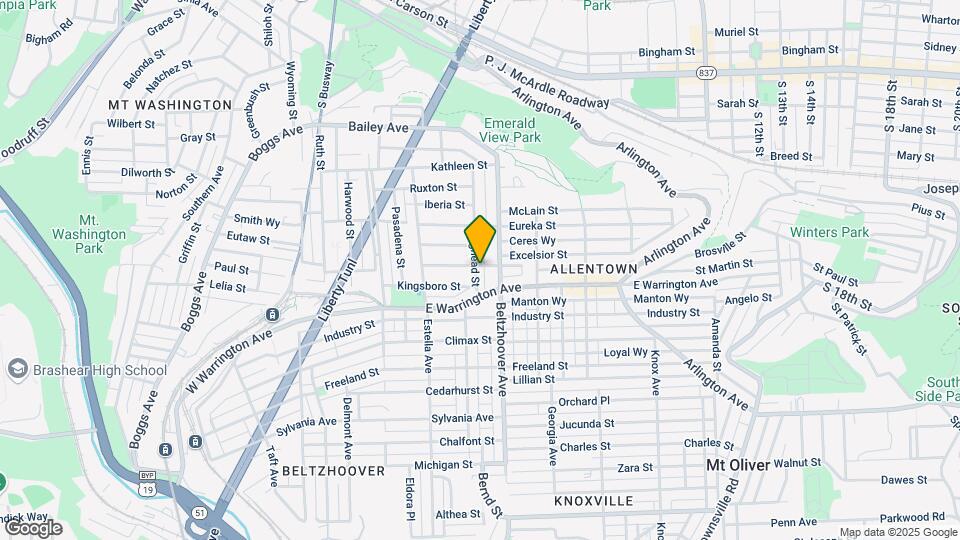 95 Craighead St, Unit 2nd Floor Map and Location Details