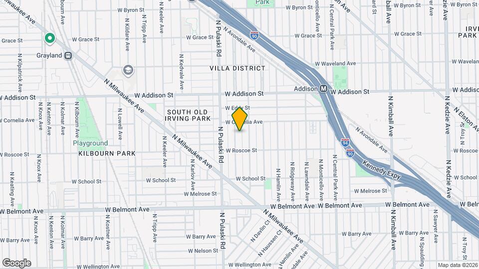 3435 N Harding Ave Map and Location Details