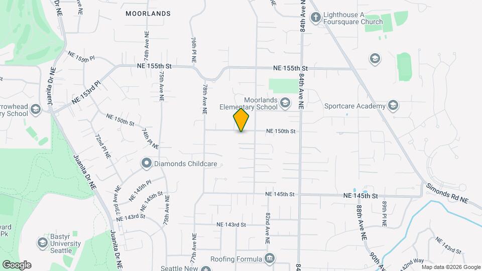 8015 NE 150th St Map and Location Details