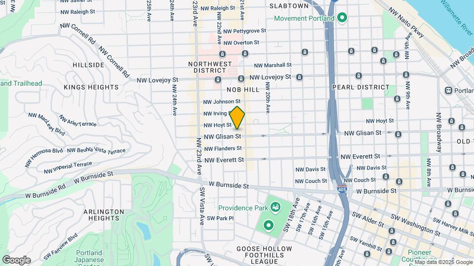 2131 NW Glisan St Map and Location Details