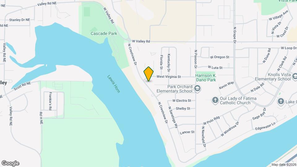 521 N Crestview Dr Map and Location Details