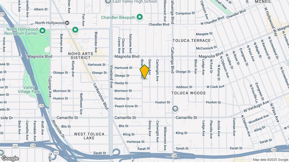 5022 Riverton Ave Map and Location Details