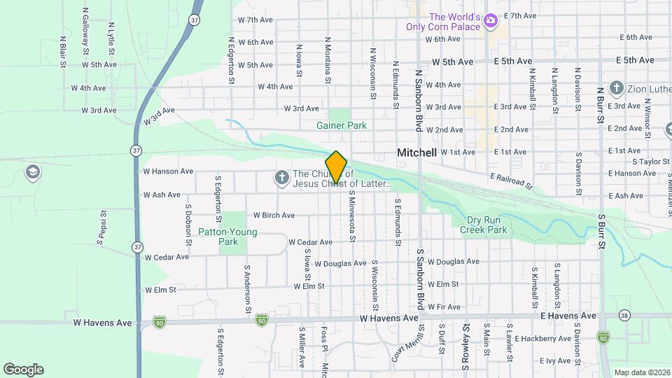 716 W Ash Ave Map and Location Details