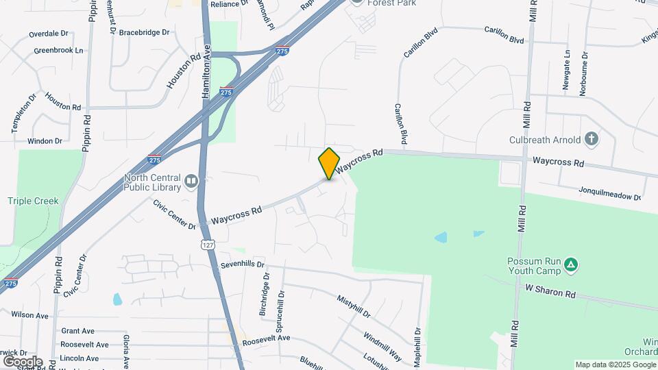 2027 Waycross Rd Map and Location Details