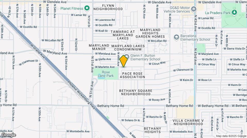 4861 W Marlette Ave Map and Location Details