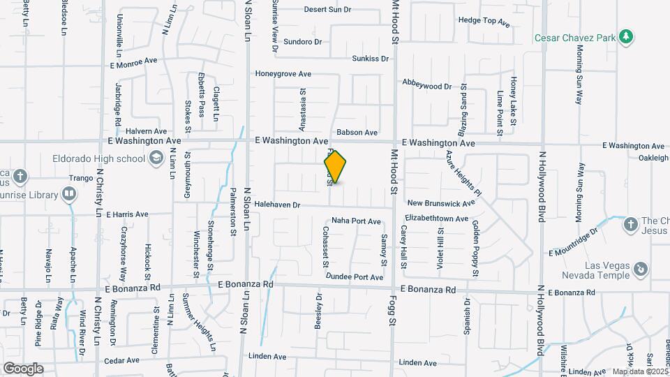 1080 Fairchild St Map and Location Details