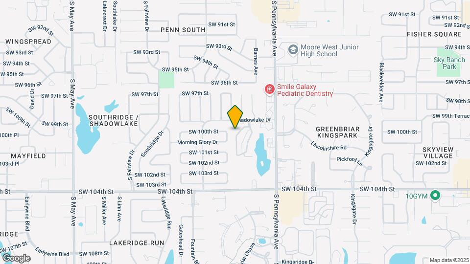 10101 Shadowridge Dr Map and Location Details