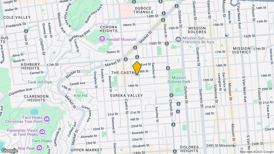 528 Noe St Mapa y Detalles de la Ubicación