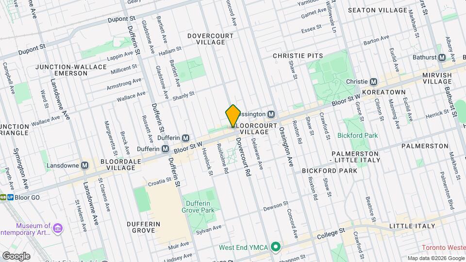 758 Dovercourt Rd Map and Location Details