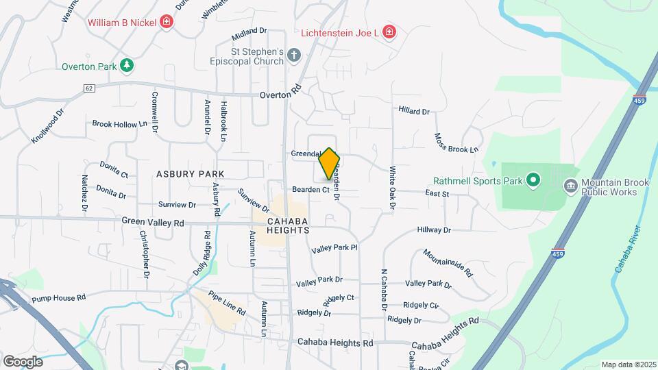 Cahaba Brook Apartments Map and Location Details