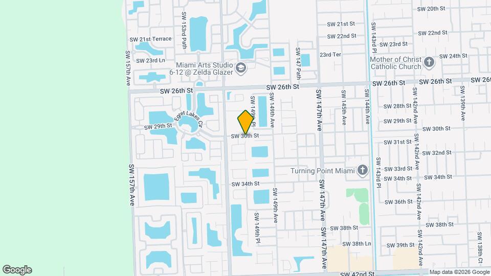 15022 SW 30th St Map and Location Details