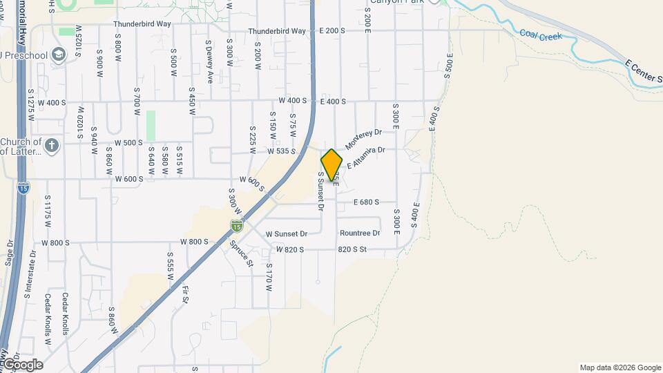 640 S 75 E Map and Location Details