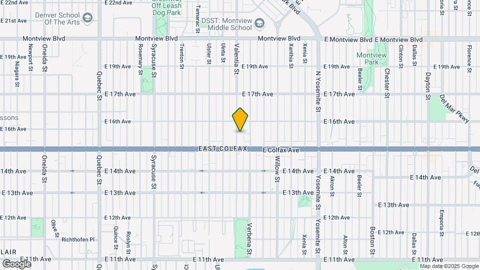 1540 Valentia St Map and Location Details