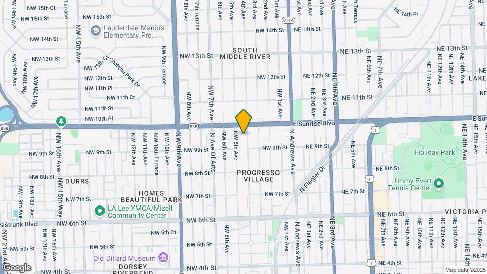 923 NW 4th Ave Map and Location Details