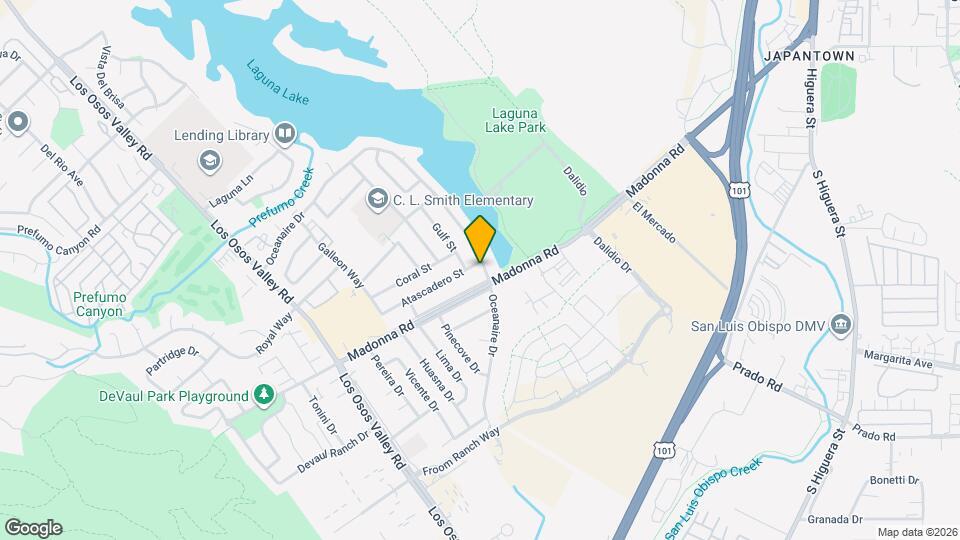 1101 Atascadero St Map and Location Details