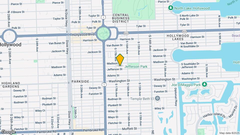 1643 Jefferson St Map and Location Details