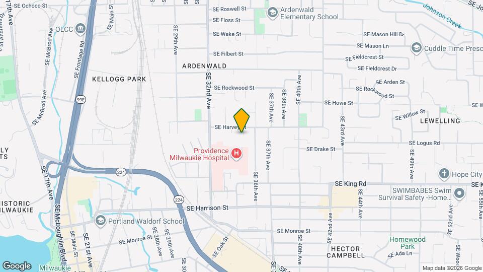 3456 SE Harvey St Mapa y Detalles de la Ubicación