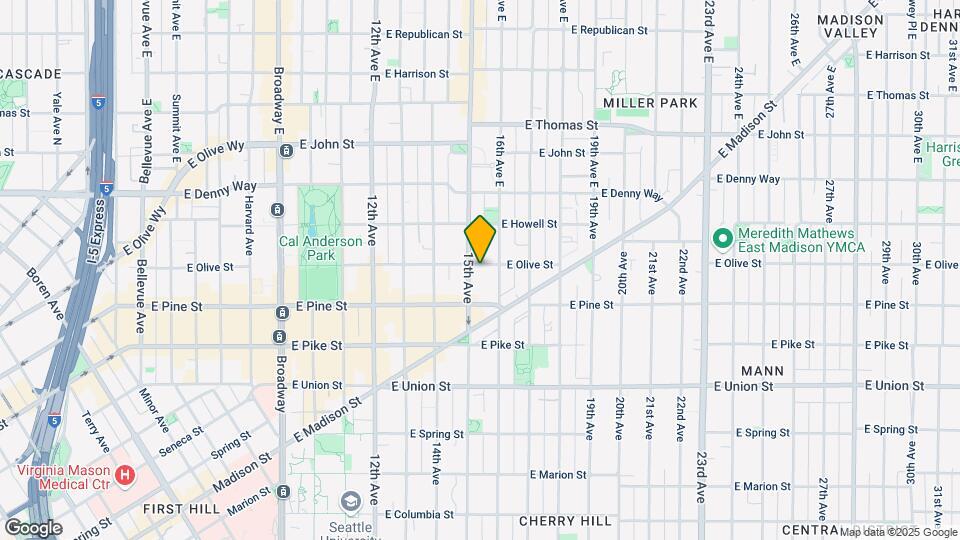 1509 E Olive St Map and Location Details