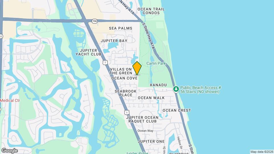 121 Ocean Cove Dr Map and Location Details