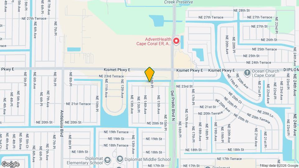 1409 NE 23rd St Map and Location Details