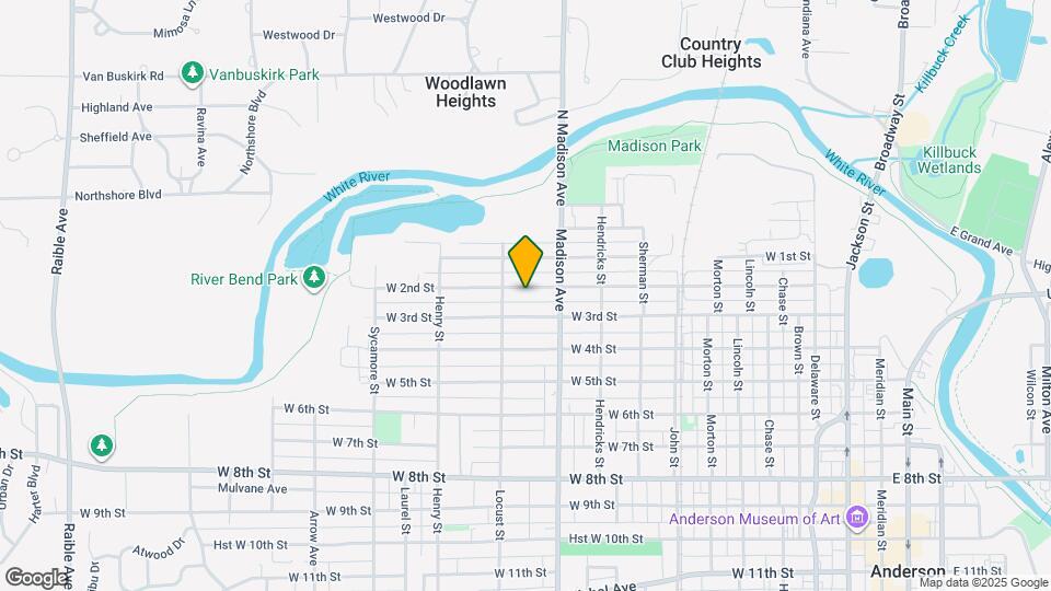 1111 W 2nd St Mapa y Detalles de la Ubicación