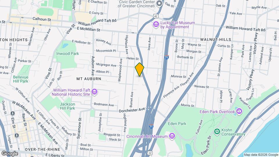 2220 Mcgregor Pl Map and Location Details