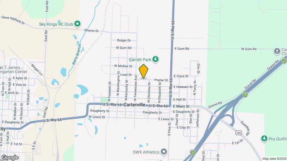 121 Poplar St Map and Location Details