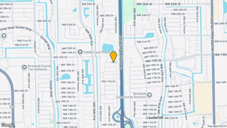 5212 NW 18th Pl Rentals in Lauderhill - Map 