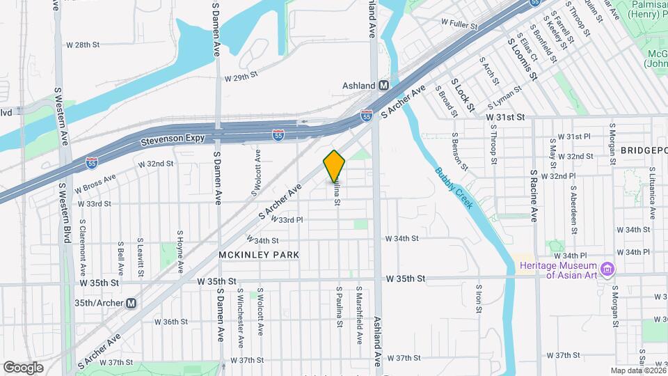 3248 S Paulina St Map and Location Details