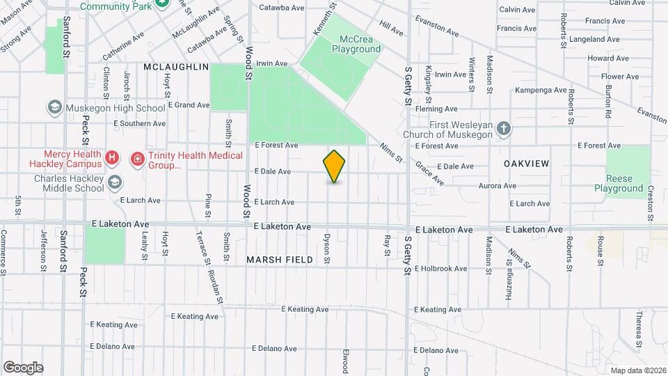 1704 Dyson St Map and Location Details