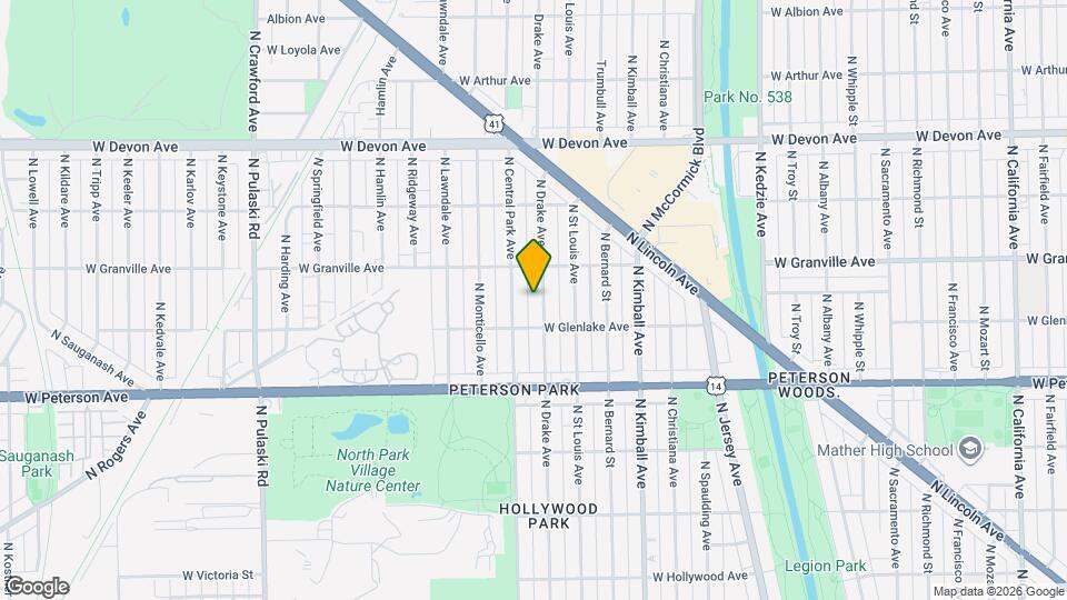 6122 N Drake Ave Map and Location Details
