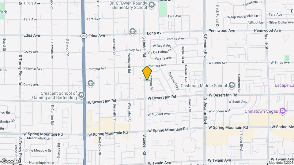 3180 S Lindell Rd Map and Location Details