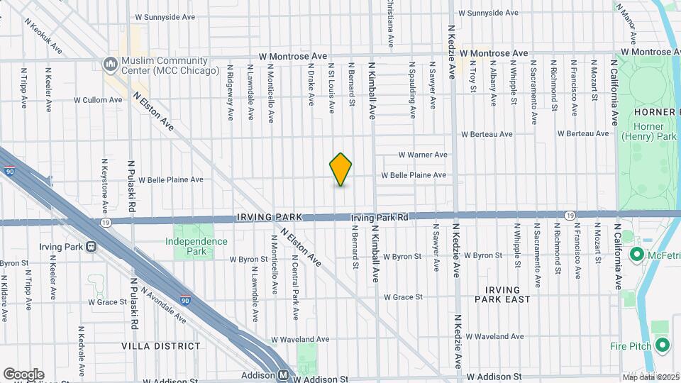 4037 N St Louis Ave Map and Location Details