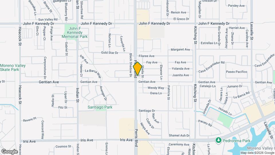 15452 Perris Blvd Map and Location Details